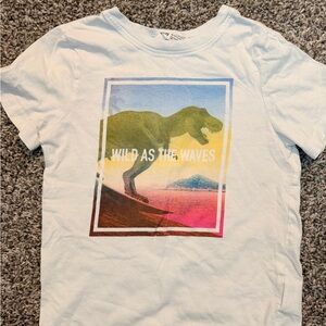 H&M White Dinosaur Graphic Kids T-Shirt